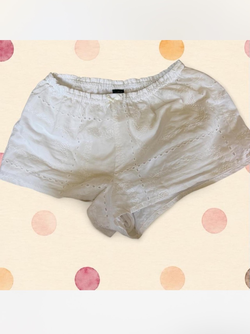 wild fable White Eyelet Elastic Waist Shorts